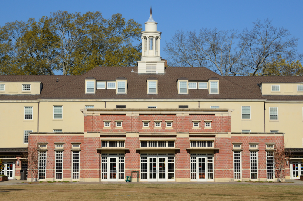 Exterior of a dormitory on the campus of University of Georgia.